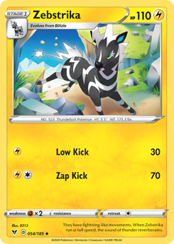Pokemon | Zebstrika (054/185) [Sword & Shield: Vivid Voltage] | The Nerd Merchant