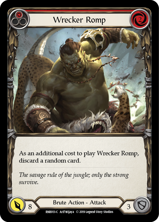 Flesh and Blood TCG | Wrecker Romp (Red) [RNR013-C] (Rhinar Hero Deck)  1st Edition Normal | The Nerd Merchant