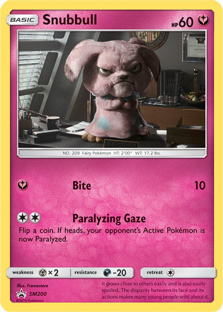 Pokemon | Snubbull (SM200) [Sun & Moon: Black Star Promos] | The Nerd Merchant