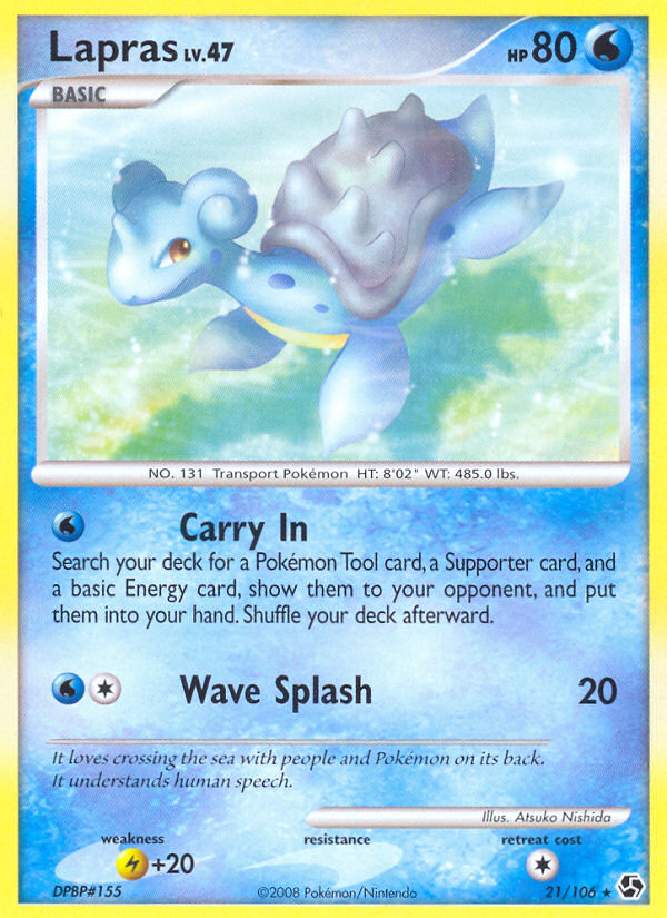 Pokemon | Lapras (21/106) [Diamond & Pearl: Great Encounters] | The Nerd Merchant