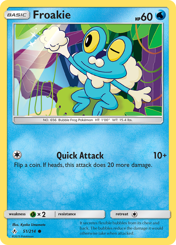Pokemon | Froakie (51/214) [Sun & Moon: Unbroken Bonds] | The Nerd Merchant