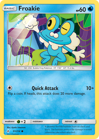 Pokemon | Froakie (51/214) [Sun & Moon: Unbroken Bonds] | The Nerd Merchant
