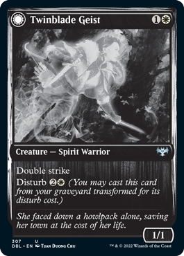 Magic | Twinblade Geist // Twinblade Invocation [Innistrad: Double Feature] | The Nerd Merchant