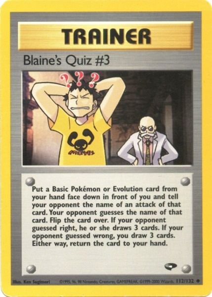 Pokemon | Blaine's Quiz #3 (112/132) [Gym Challenge Unlimited] | The Nerd Merchant