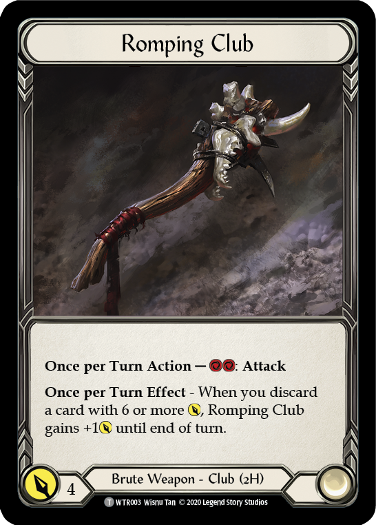 Flesh and Blood TCG | Romping Club [U-WTR003] (Welcome to Rathe Unlimited)  Unlimited Normal | The Nerd Merchant