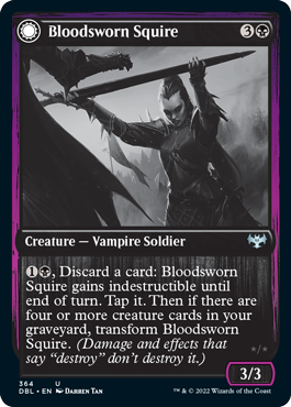 Magic | Bloodsworn Squire // Bloodsworn Knight [Innistrad: Double Feature] | The Nerd Merchant