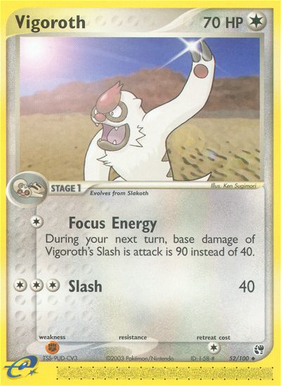 Pokemon | Vigoroth (52/100) [EX: Sandstorm] | The Nerd Merchant