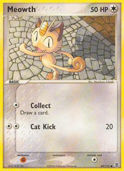 Pokemon | Meowth (69/112) [EX: FireRed & LeafGreen] | The Nerd Merchant