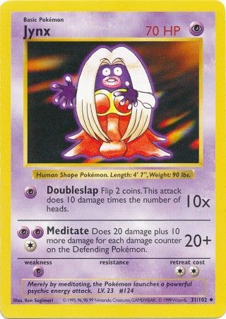 Pokemon | Jynx (31/102) [Base Set Shadowless Unlimited] | The Nerd Merchant