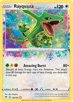 Pokemon | Rayquaza (138/185) [Sword & Shield: Vivid Voltage] | The Nerd Merchant