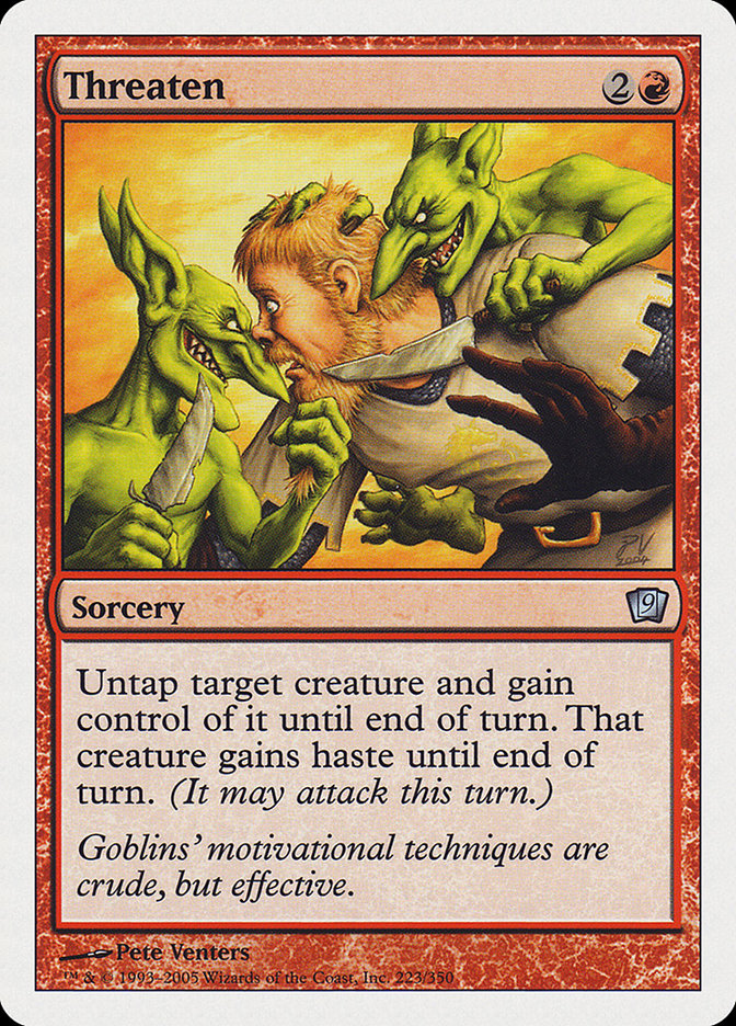 Magic | Threaten [Ninth Edition] | The Nerd Merchant