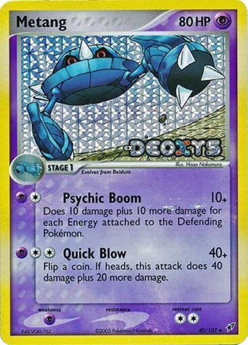 Pokemon | Metang (40/107) (Stamped) [EX: Deoxys] | The Nerd Merchant