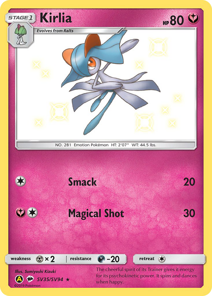 Pokemon | Kirlia (SV35/SV94) [Sun & Moon: Hidden Fates - Shiny Vault] | The Nerd Merchant