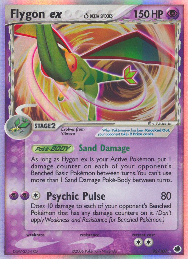 Pokemon | Flygon ex (92/101) (Delta Species) [EX: Dragon Frontiers] | The Nerd Merchant