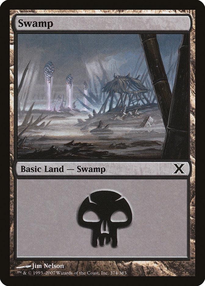 Magic | Swamp (374) [Tenth Edition] | The Nerd Merchant