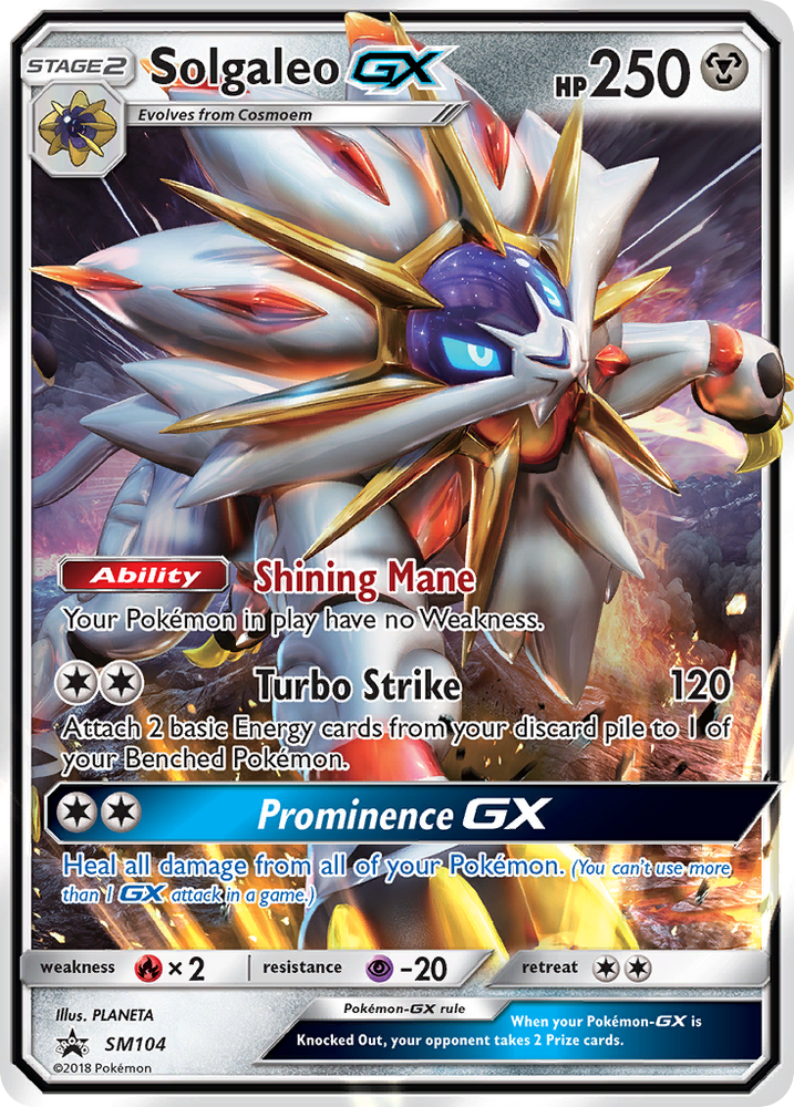 Pokemon | Solgaleo GX (SM104) [Sun & Moon: Black Star Promos] | The Nerd Merchant