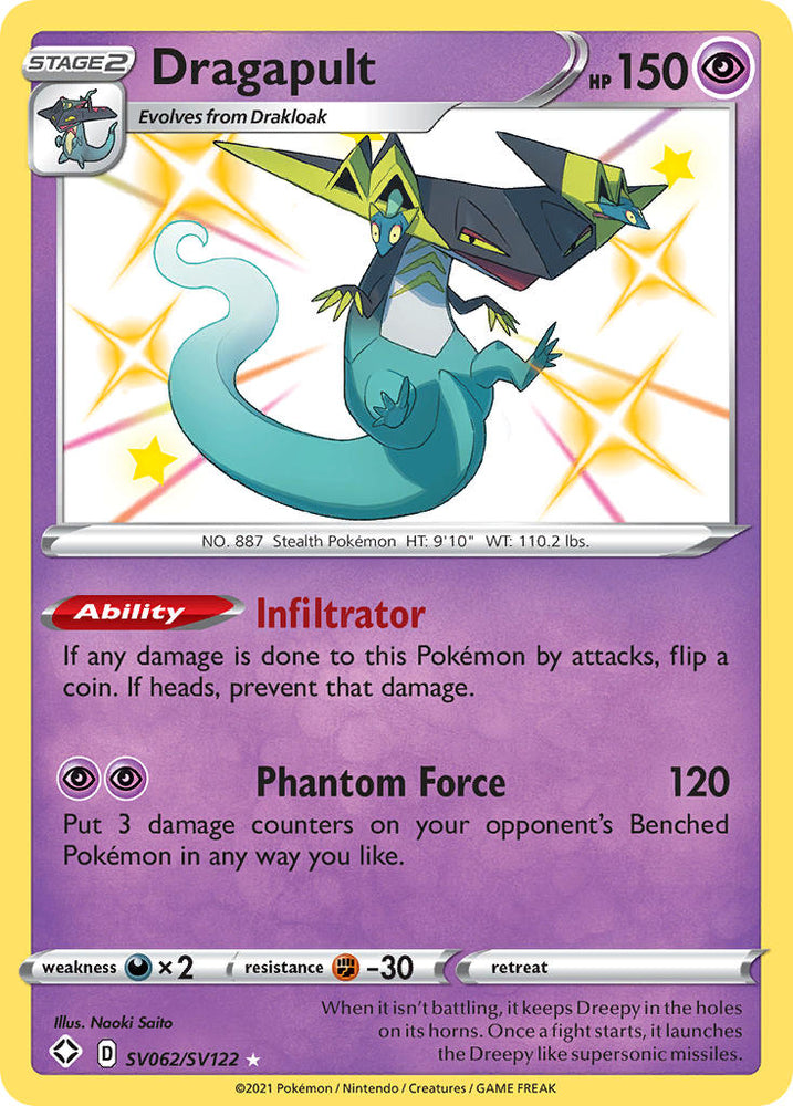 Pokemon | Dragapult (SV062/SV122) [Sword & Shield: Shining Fates] | The Nerd Merchant