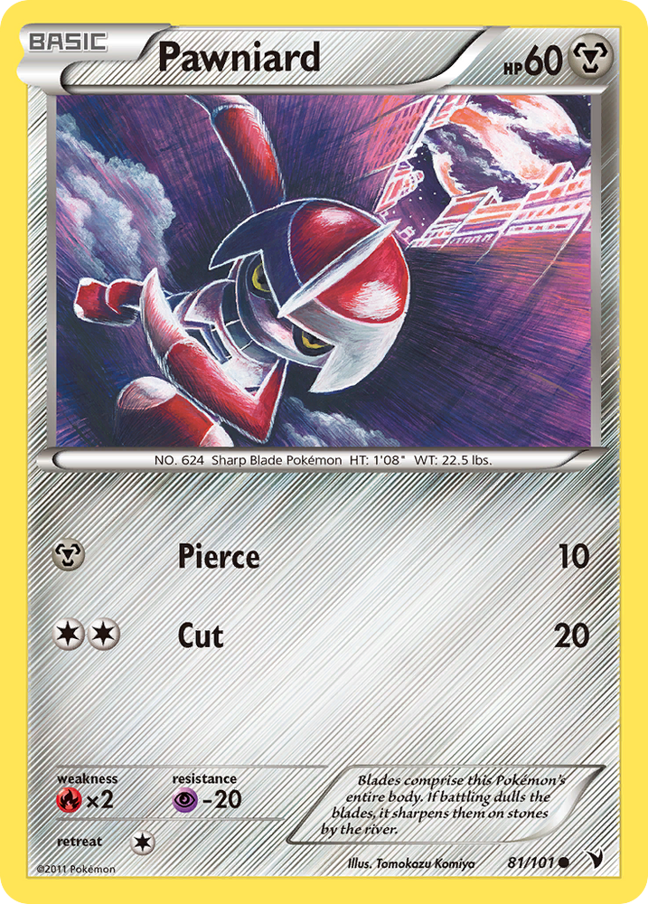Pokemon | Pawniard (81/101) [Black & White: Noble Victories] | The Nerd Merchant