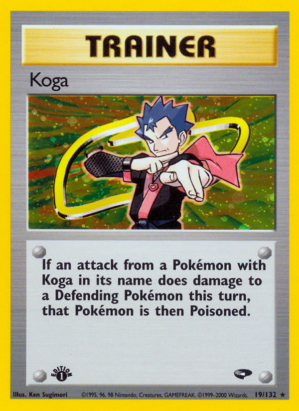 Pokemon | Koga (19/132) [Gym Challenge 1st Edition] | The Nerd Merchant