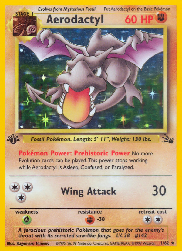 Pokemon | Aerodactyl (1/62) [Fossil 1st Edition] | The Nerd Merchant