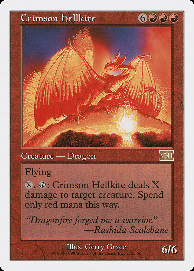 Magic | Crimson Hellkite [Classic Sixth Edition] | The Nerd Merchant