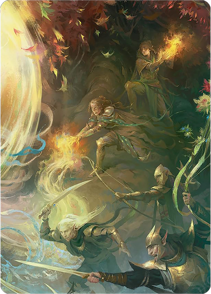 Magic | Rally the Galadhrim Art Card [The Lord of the Rings: Tales of Middle-earth Art Series] | The Nerd Merchant