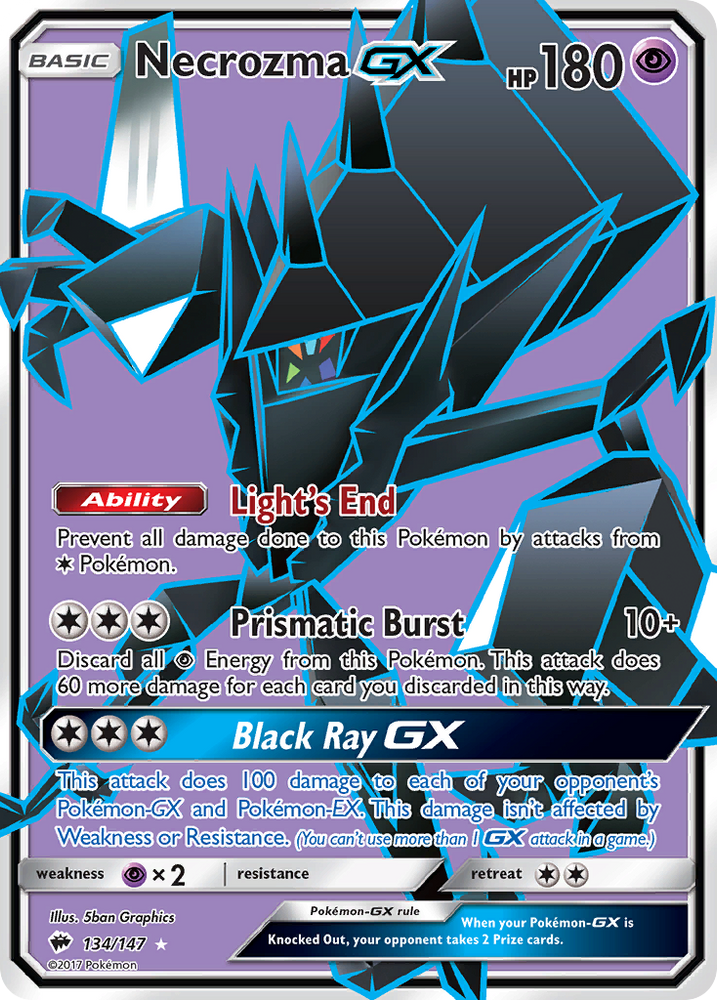 Pokemon | Necrozma GX (134/147) [Sun & Moon: Burning Shadows] | The Nerd Merchant