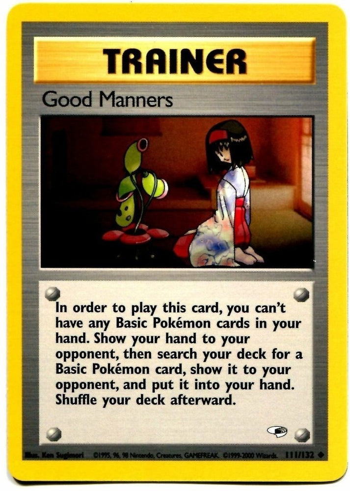 Pokemon | Good Manners (111/132) [Gym Heroes Unlimited] | The Nerd Merchant