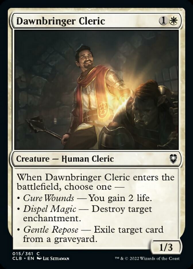 Magic | Dawnbringer Cleric [Commander Legends: Battle for Baldur's Gate] | The Nerd Merchant