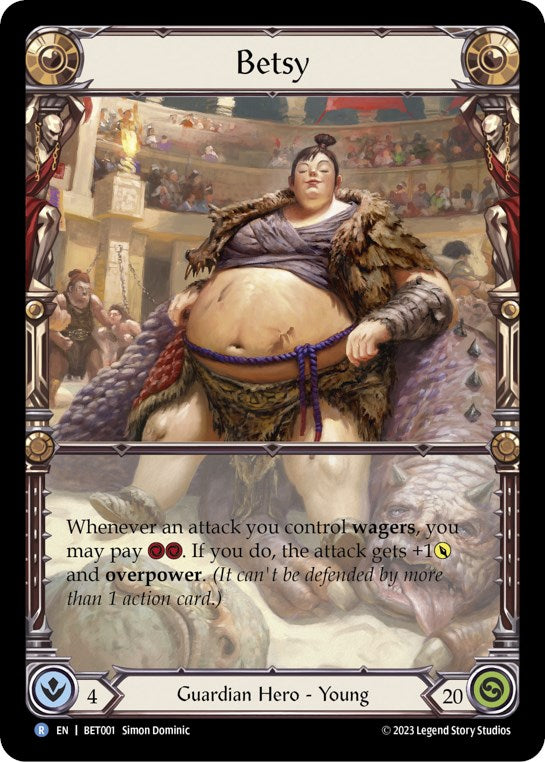 Flesh and Blood TCG | Betsy [BET001] (Heavy Hitters Betsy Blitz Deck)  Rainbow Foil | The Nerd Merchant