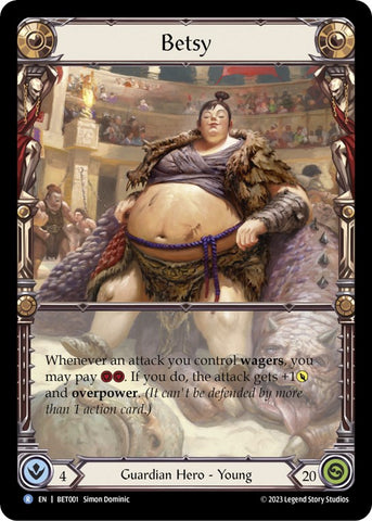 Flesh and Blood TCG | Betsy [BET001] (Heavy Hitters Betsy Blitz Deck)  Rainbow Foil | The Nerd Merchant