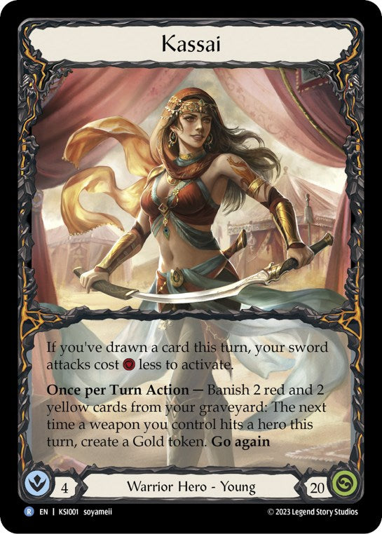 Flesh and Blood TCG | Kassai [KSI001] (Heavy Hitters Kassai Blitz Deck)  Rainbow Foil | The Nerd Merchant