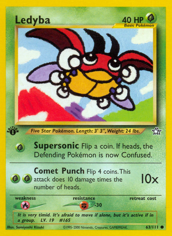 Pokemon | Ledyba (63/111) [Neo Genesis 1st Edition] | The Nerd Merchant