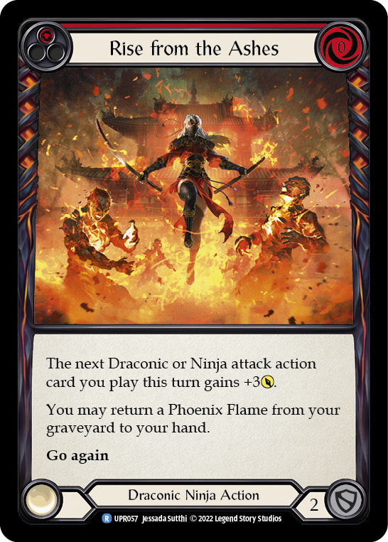 Flesh and Blood TCG | Rise from the Ashes (Red) [UPR057] (Uprising)  Rainbow Foil | The Nerd Merchant