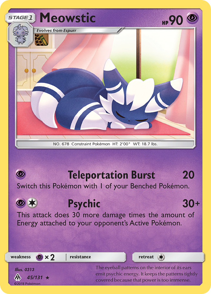 Pokemon | Meowstic (45/131) [Sun & Moon: Forbidden Light] | The Nerd Merchant