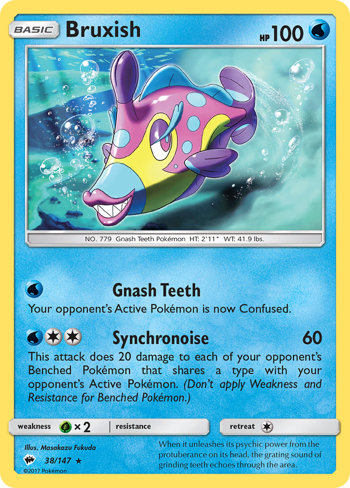 Pokemon | Bruxish (38/147) [Sun & Moon: Burning Shadows] | The Nerd Merchant