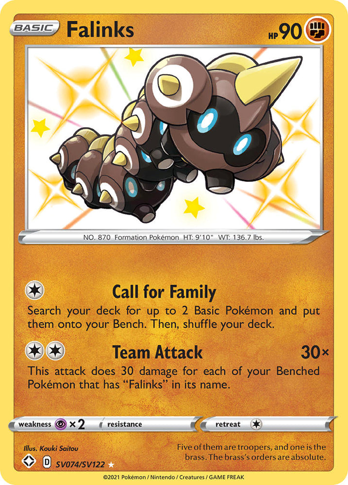 Pokemon | Falinks (SV074/SV122) [Sword & Shield: Shining Fates] | The Nerd Merchant