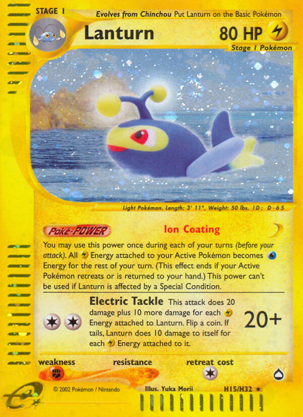 Pokemon | Lanturn (H15/H32) [Aquapolis] | The Nerd Merchant