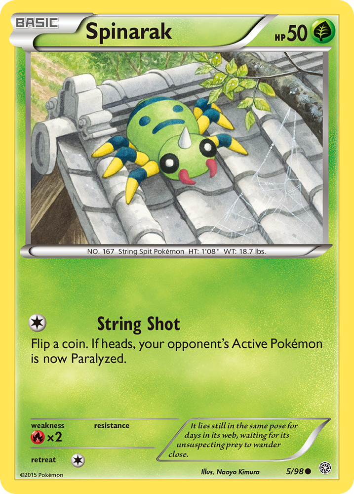Pokemon | Spinarak (5/98) [XY: Ancient Origins] | The Nerd Merchant