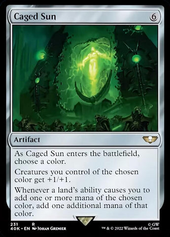 Magic | Caged Sun (Surge Foil) [Warhammer 40,000] | The Nerd Merchant