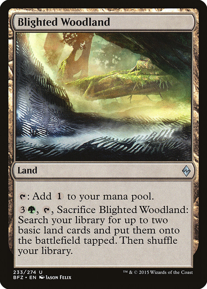 Magic | Blighted Woodland [Battle for Zendikar] | The Nerd Merchant