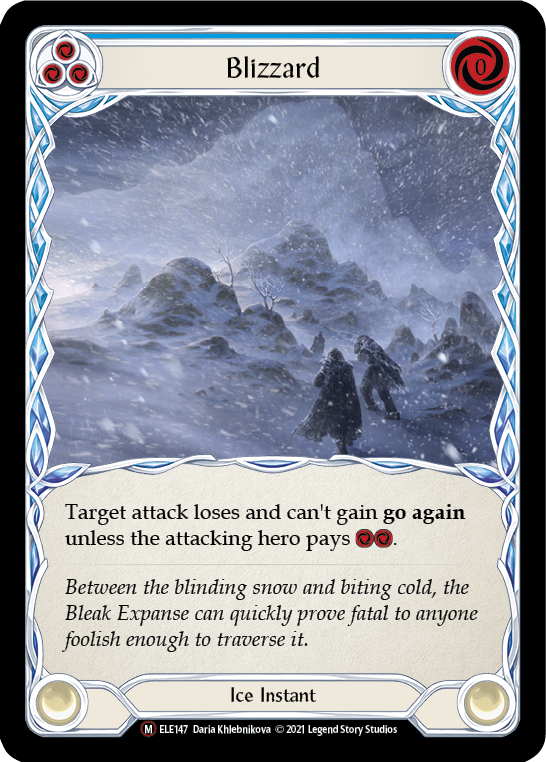 Flesh and Blood TCG | Blizzard [U-ELE147] (Tales of Aria Unlimited)  Unlimited Rainbow Foil | The Nerd Merchant