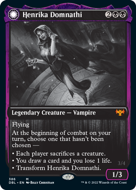Magic | Henrika Domnathi // Henrika, Infernal Seer [Innistrad: Double Feature] | The Nerd Merchant