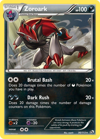 Pokemon | Zoroark (90/113) (Cosmos Holo) (Blister Exclusive) [Black & White: Legendary Treasures] | The Nerd Merchant