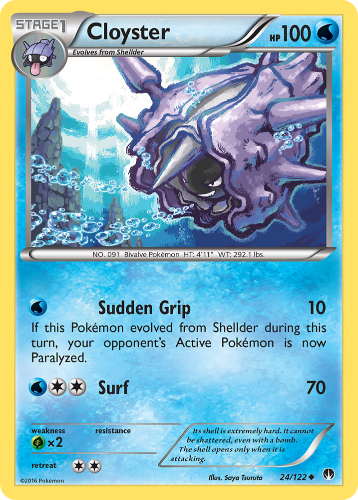 Pokemon | Cloyster (24/122) [XY: BREAKpoint] | The Nerd Merchant
