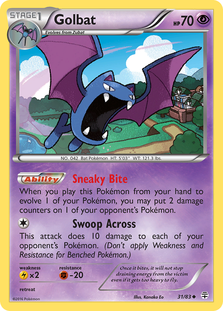 Pokemon | Golbat (31/83) [XY: Generations] | The Nerd Merchant