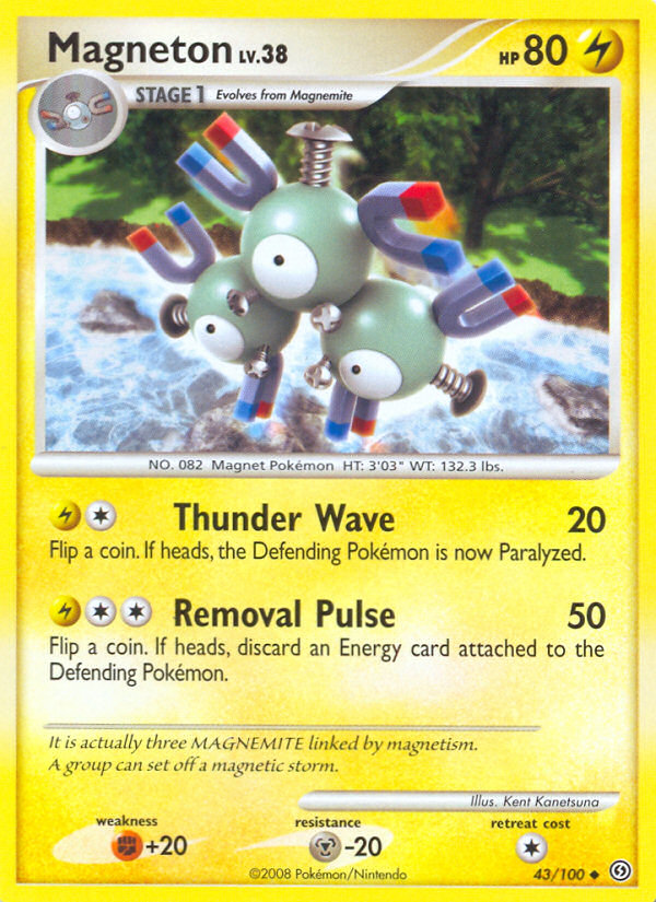 Pokemon | Magneton (43/100) [Diamond & Pearl: Stormfront] | The Nerd Merchant