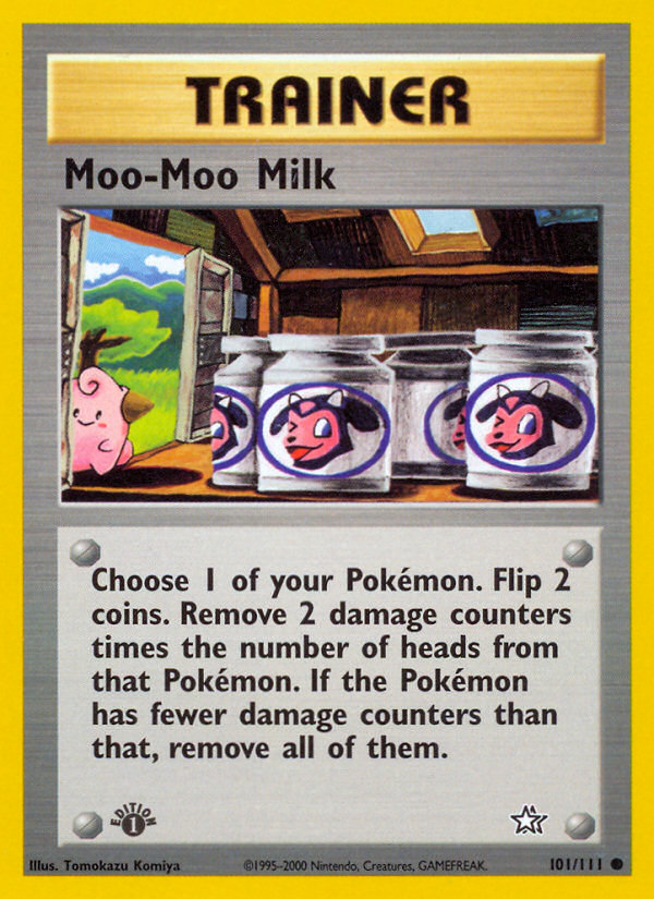 Pokemon | Moo-Moo Milk (101/111) [Neo Genesis 1st Edition] | The Nerd Merchant