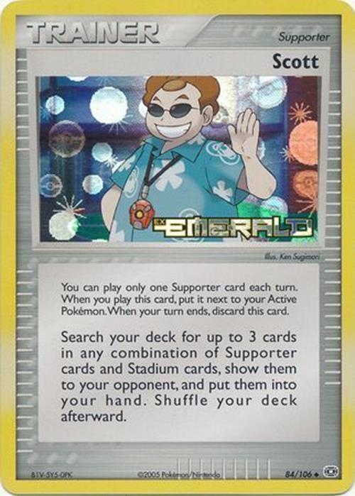 Pokemon | Scott (84/106) (Stamped) [EX: Emerald] | The Nerd Merchant