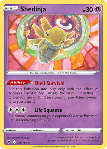 Pokemon | Shedinja (066/185) [Sword & Shield: Vivid Voltage] | The Nerd Merchant
